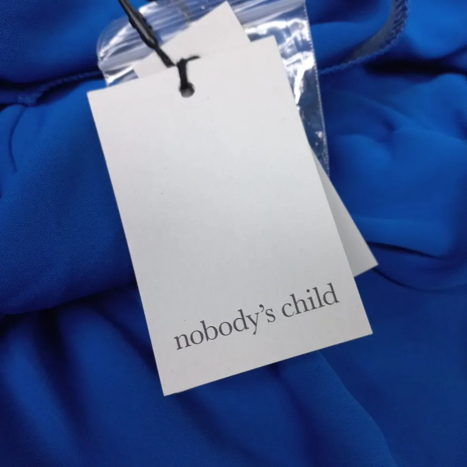 NOBODY'S CHILD NAOMI MIDI DRESS PLAIN – BLUE, UK12 (EU40 / US8)