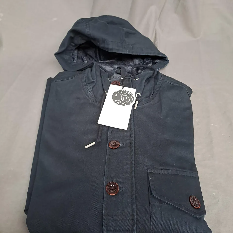 PRETTY GREEN FORREST SMOCK IN BLACK - MEDIUM