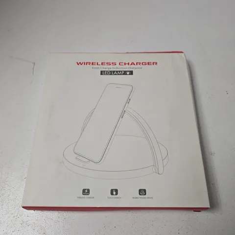 WIRELESS CHARGER STAND FOR MOBILE PHONE WITH LED LAMP