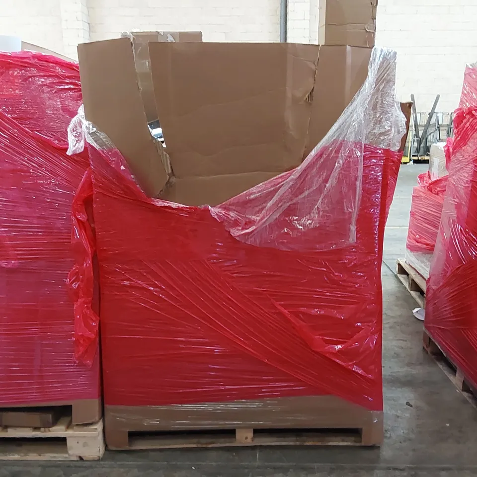 PALLET OF ASSORTED ITEMS INCLUDING: OFFICE CHAIR, GAMING CHAIR, NON-STICK TABLE GRILL, AUDIO TURNTABLE, SELF ADHESIVE MIRROR, STUNT SCOOTER