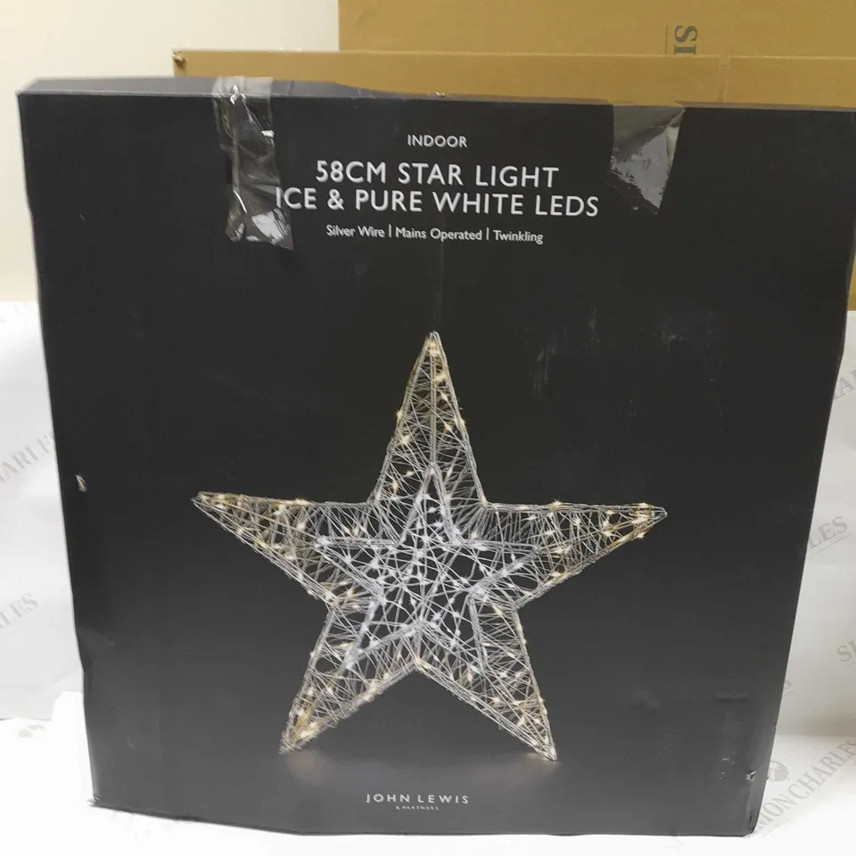 58CM STAR LIGHT-WHITE LEDS-INDOOR