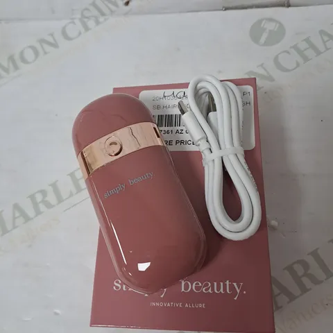 BOXED SIMPLY BEAUTY HAIRPOD DUAL HAIR REMOVER IN PINK