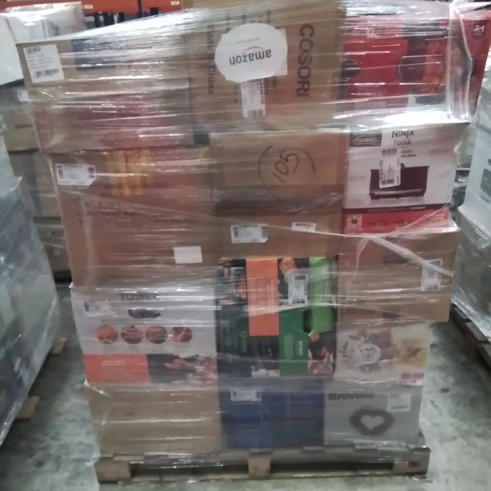 PALLET OF APPROXIMATELY 35 UNPROCESSED RAW RETURN HOUSEHOLD AND ELECTRICAL GOODS TO INCLUDE;