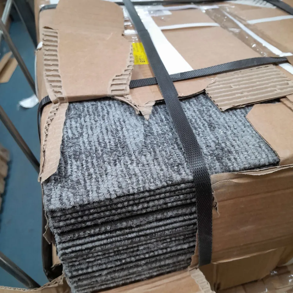 LARGE QUANTITY OF CARPET TILES IN GREY - OLLECTION ONLY
