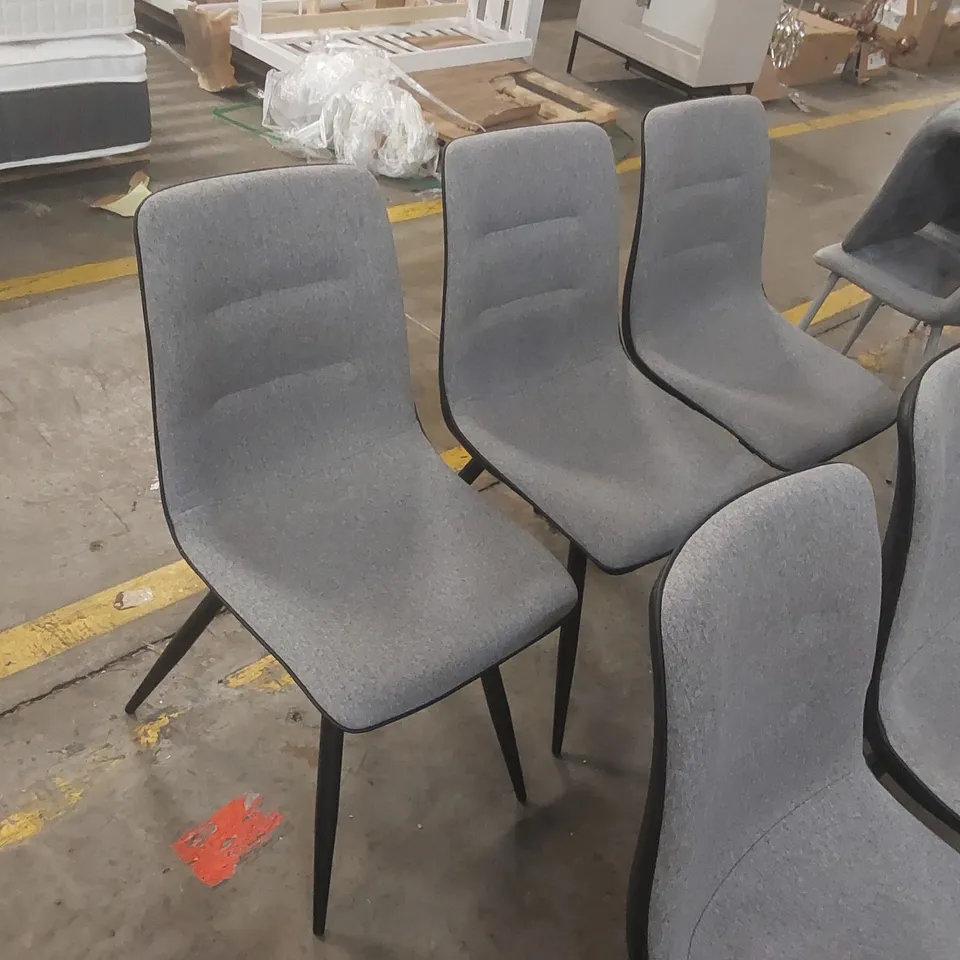 SET OF 6x BENEDICK KITSON TUFTED SIDE CHAIRS