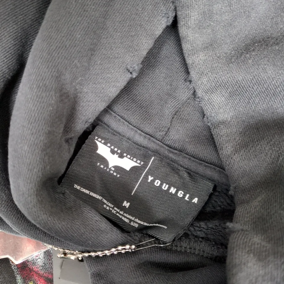 YOUNGLA BATMAN THE DARK KNIGHT JOKER IN HOODIE IN BLACK MULTI - MEDIUM