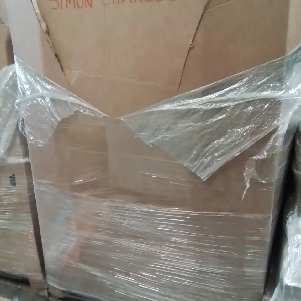 PALLET CONTAINING ASSORTED HOUSEHOLD PRODUCTS INCLUDING LOGITECH CORDED KEYBOARD, KEY LIGHT, SOFT CLOSE SEAT, PHONE CASES, CONTOUR RULER & SAFETY GATE