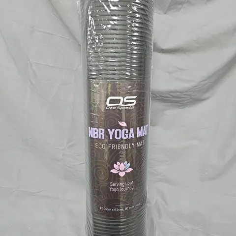 NBR YOGA MAT – ECO-FRIENDLY, 183 CM X 61 CM, 10 MM – OZE SPORTS