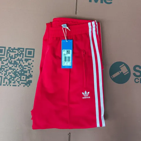 ADIDAS ADICOLOR CLASSICS FIREBIRD TRACK PANTS IN RED/WHITE SIZE SMALL