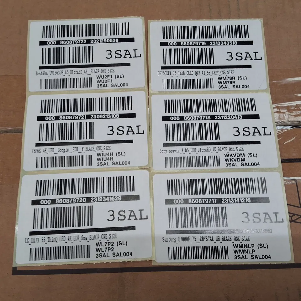 PALLET CONTAINING 6 ASSORTED DAMAGED TVS