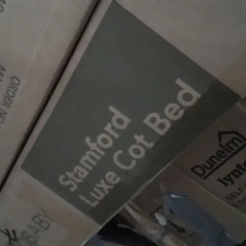 BOXED STAMFORD LUXE COT BED (3BOXES)
