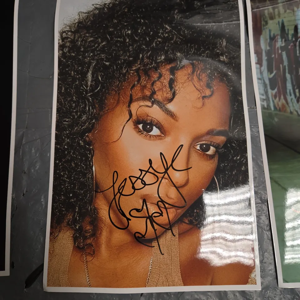 FOUR AUTOGRAPHED PHOTOGRAPHS OF JESSYE ROMEO 