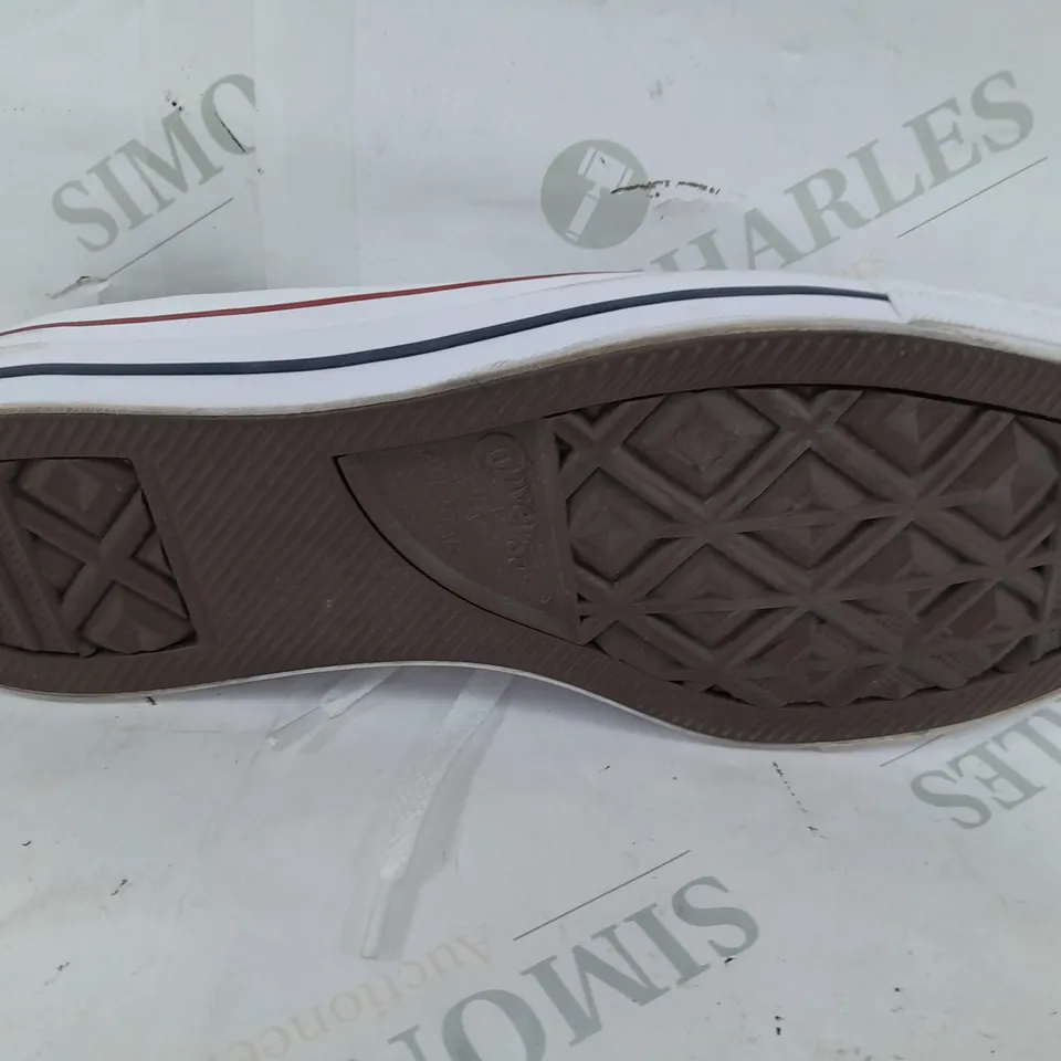 PAIR OF CONVERSE ALL STAR S IN WHITE - UK 8