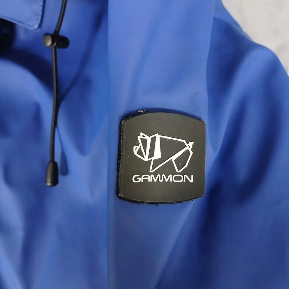 GAMMON MONACO BLUE HOODED COAT – SIZE S, STYLED IN ITALY