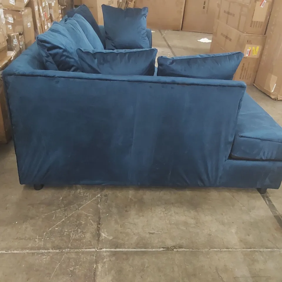 QUALITY DESIGNER 4 SEATER VELVET CORNER SECTIONAL SOFA