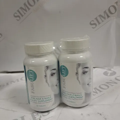 SET OF 2 FABULIFT SKIN, HAIR & NAILS SUPPLEMENT TABLETS