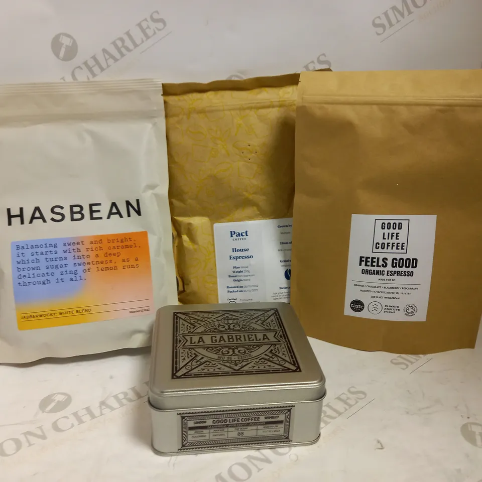 LOT OF 7 PACKS OF COFFEE BEANS