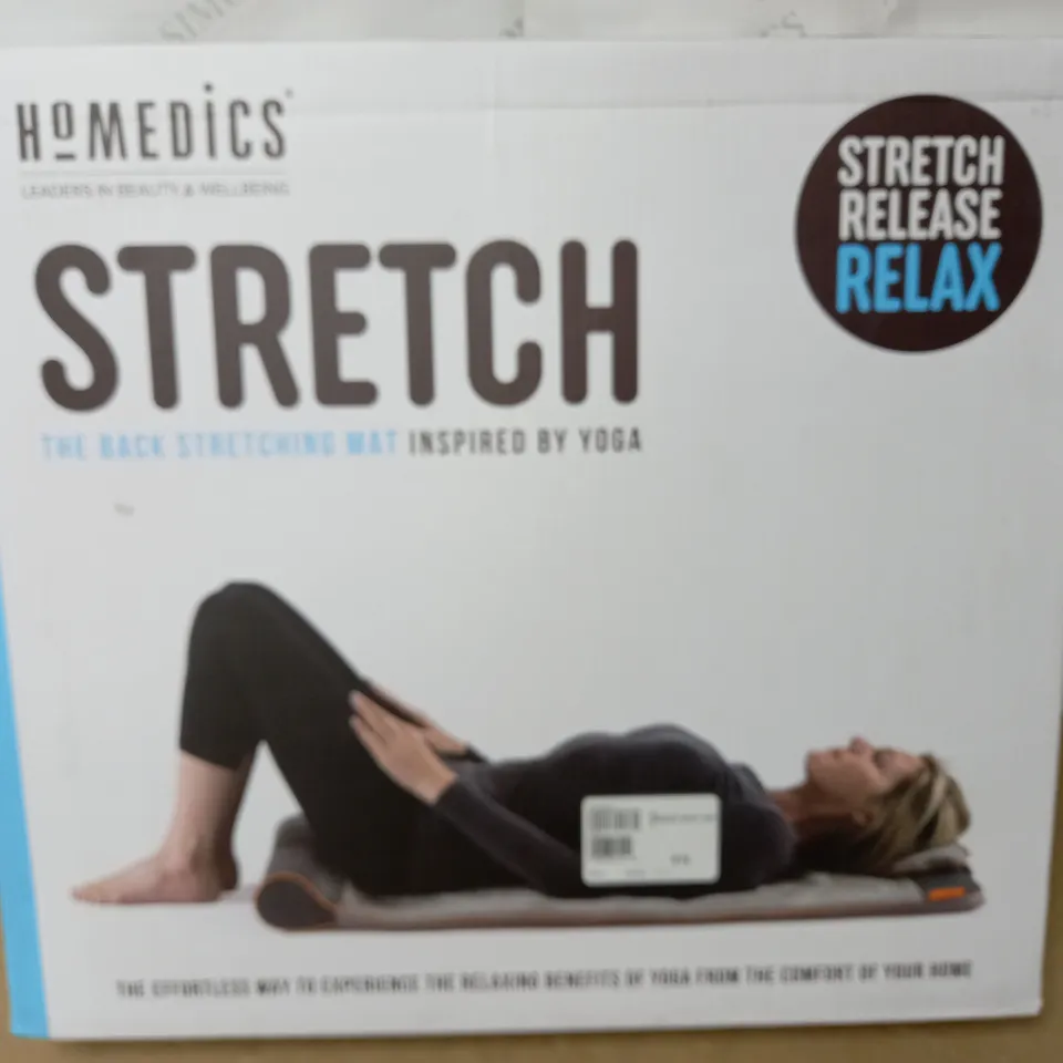 LOT OF 4 HOMEDICS STRETCH BACK STRETCHING MATS - 3 BOXED 1 UNBOXED