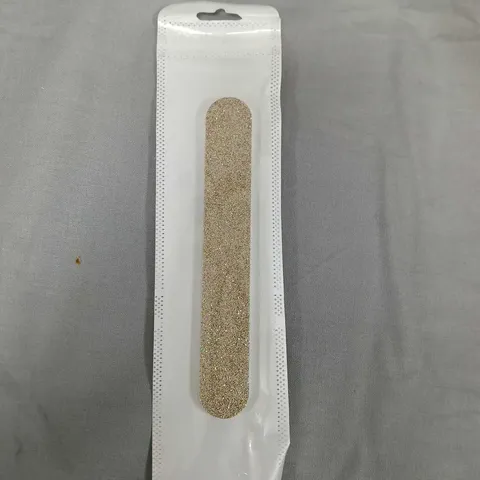 BOX OF APPROXIMATELY 190 GOLD GLITTER EMERY BOARDS