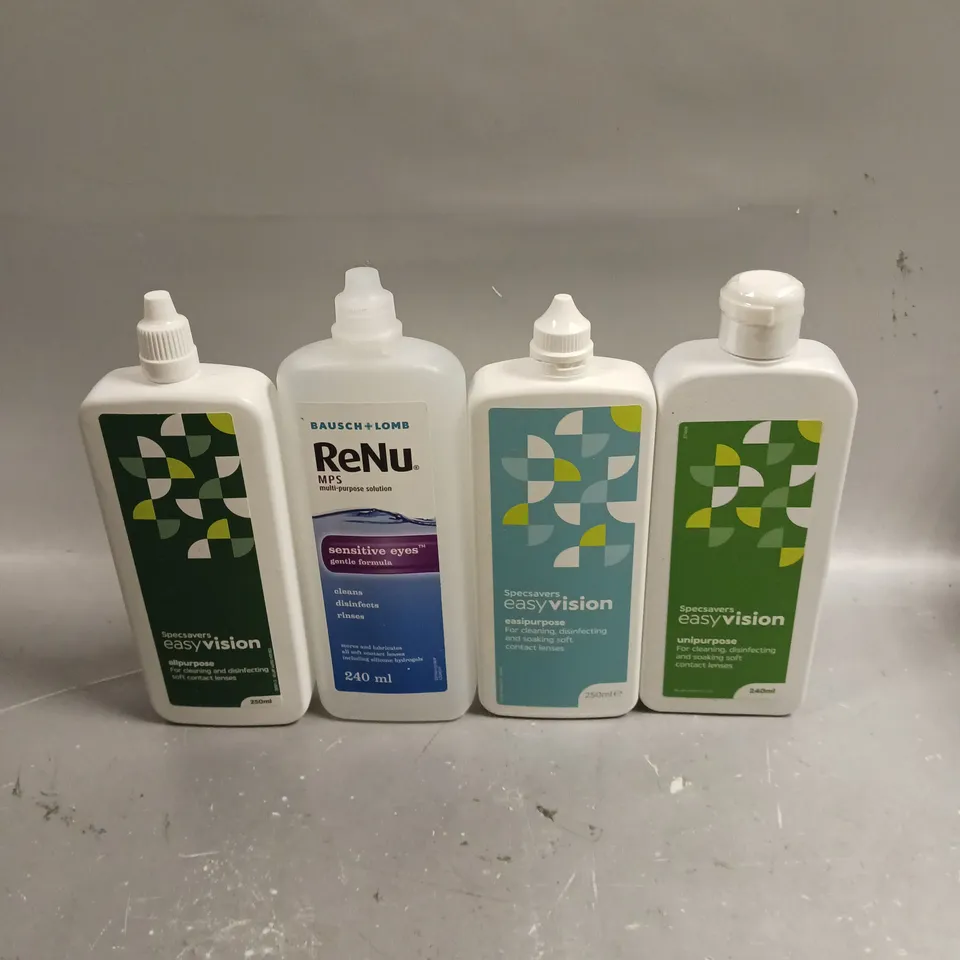 APPROXIMATELY 25 ASSORTED CONTACT LENS LIQUID SOLUTIONS - COLLECTION ONLY
