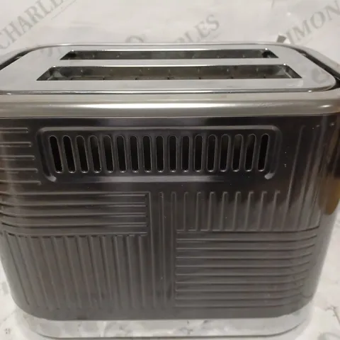 RUSSELL HOBBS 25250 GEO STEEL 2 SLICE WIDE SLOT TOASTER