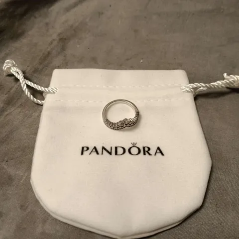 PANDORA PAVÉ RING – SILVER-TONE