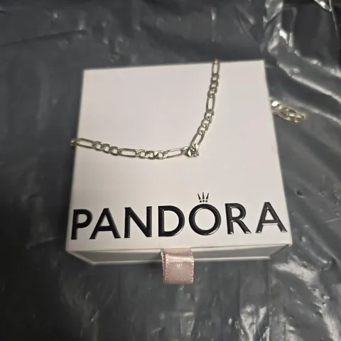 PANDORA NECKLACE – SILVER TONE CHAIN IN BOX