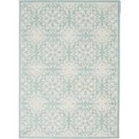 NOURISON JUBILANT IVROY/GREEN AREA RUG - 5'3" x 7'3"