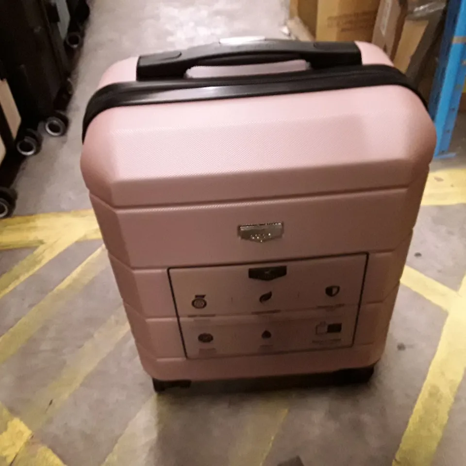 UNBOXED KEPLIN LUGG SMALL SIZE TRAVEL LUGGAGE WITH WHEELS PINK COLOUR