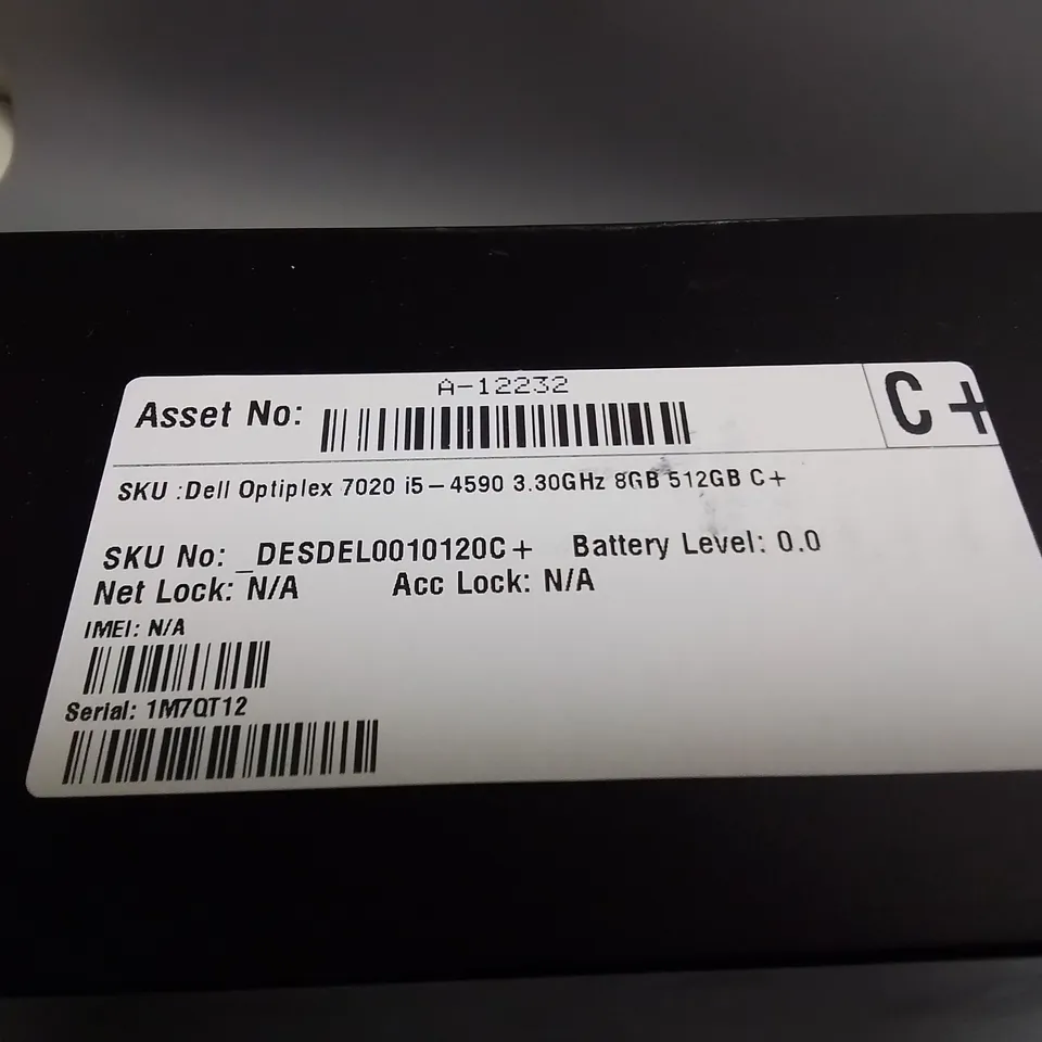 UNBOXED DELL OPTIPLEX 7020 I5-4590 COMPUTER