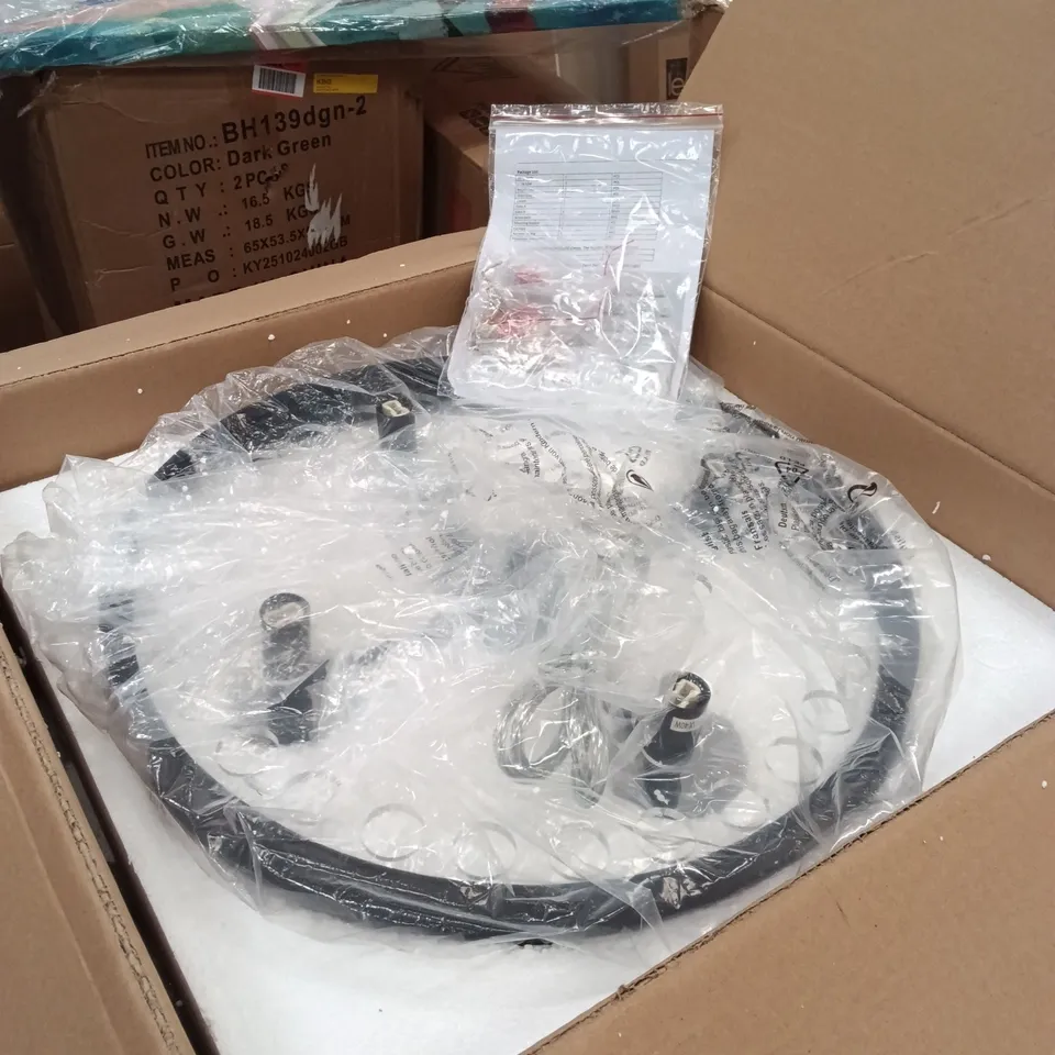 BOXED CHANDELIER - BLACK (1 BOX)
