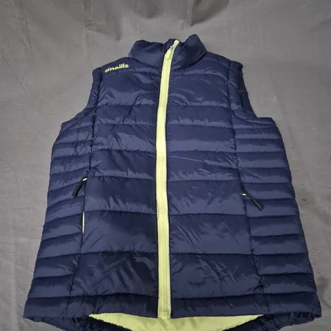 O'NEILLS PADDED GILET IN NAVY SIZE 7/8YRS