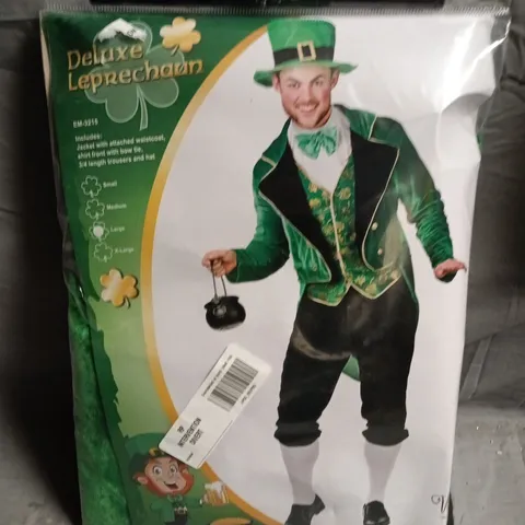 DELUXE LEPRECHAUN COSTUME EM-3215 – KID'S JACKET WITH WAISTCOAT, SHIRT, BOW TIE, 3/4 LENGTH TROUSERS & HAT