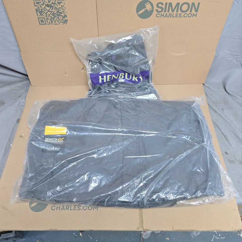 LARGE QUANTITY OF ASSORTED ITEMS TO INCLUDE KNITTED JUMPERS, REGATTA COATS ALL IN VARIOUS SIZES - COLLECTION ONLY