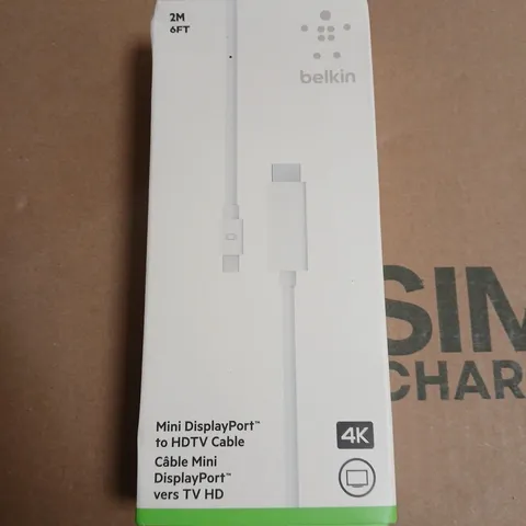 5 X BELKIN MINI DISPLAY PORT TO HDMI CABLES - 2M