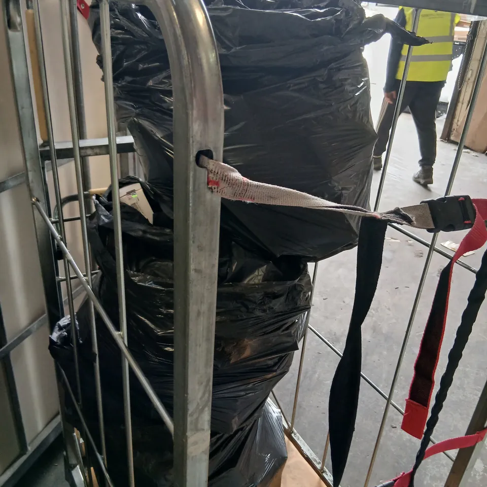 LARGE CAGE OF ASSORTED ELECTRICAL DEVICE PACKAGING