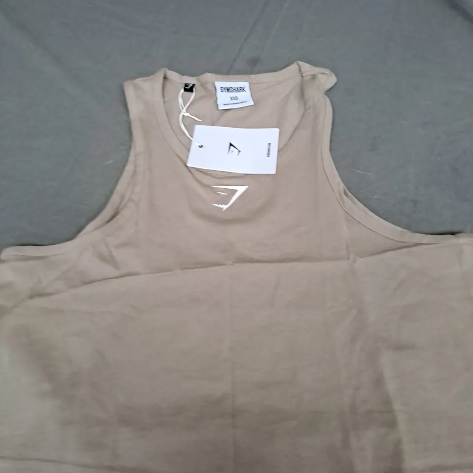 GYMSHARK LIFTING ESSENTIAL COTTON CROP TANK SIZE XXS