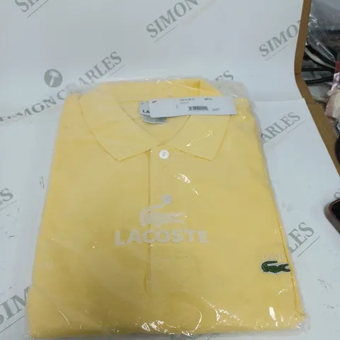 YELLOW LACOSTE POLO SHIRT SIZE XXL