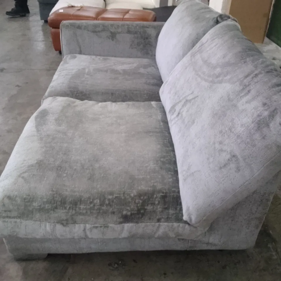 QUALITY DESIGNER RHF SOFA SECTION - GREY FABRIC 