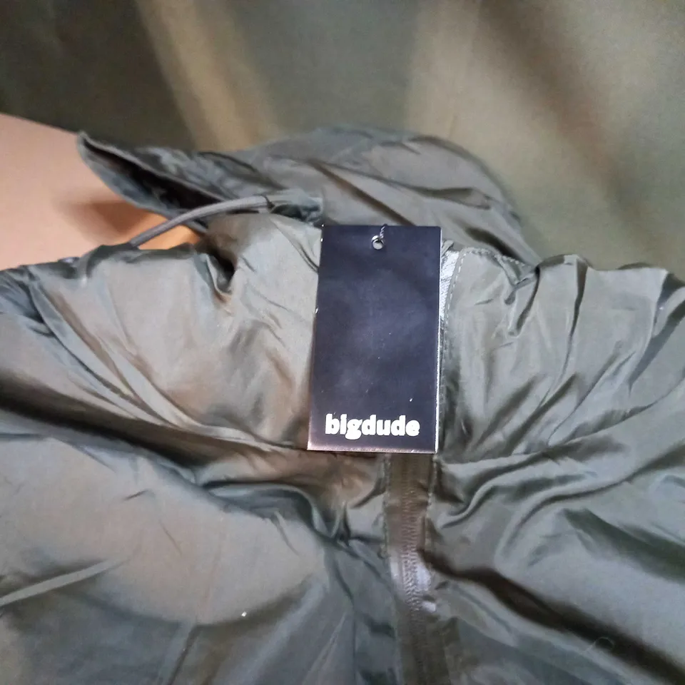 BIG DUDE KHAKI PADDED WINTER COAT - 8XL