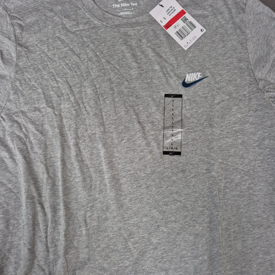 NIKE CREW NECK T-SHIRT IN GREY SIZE LARGE