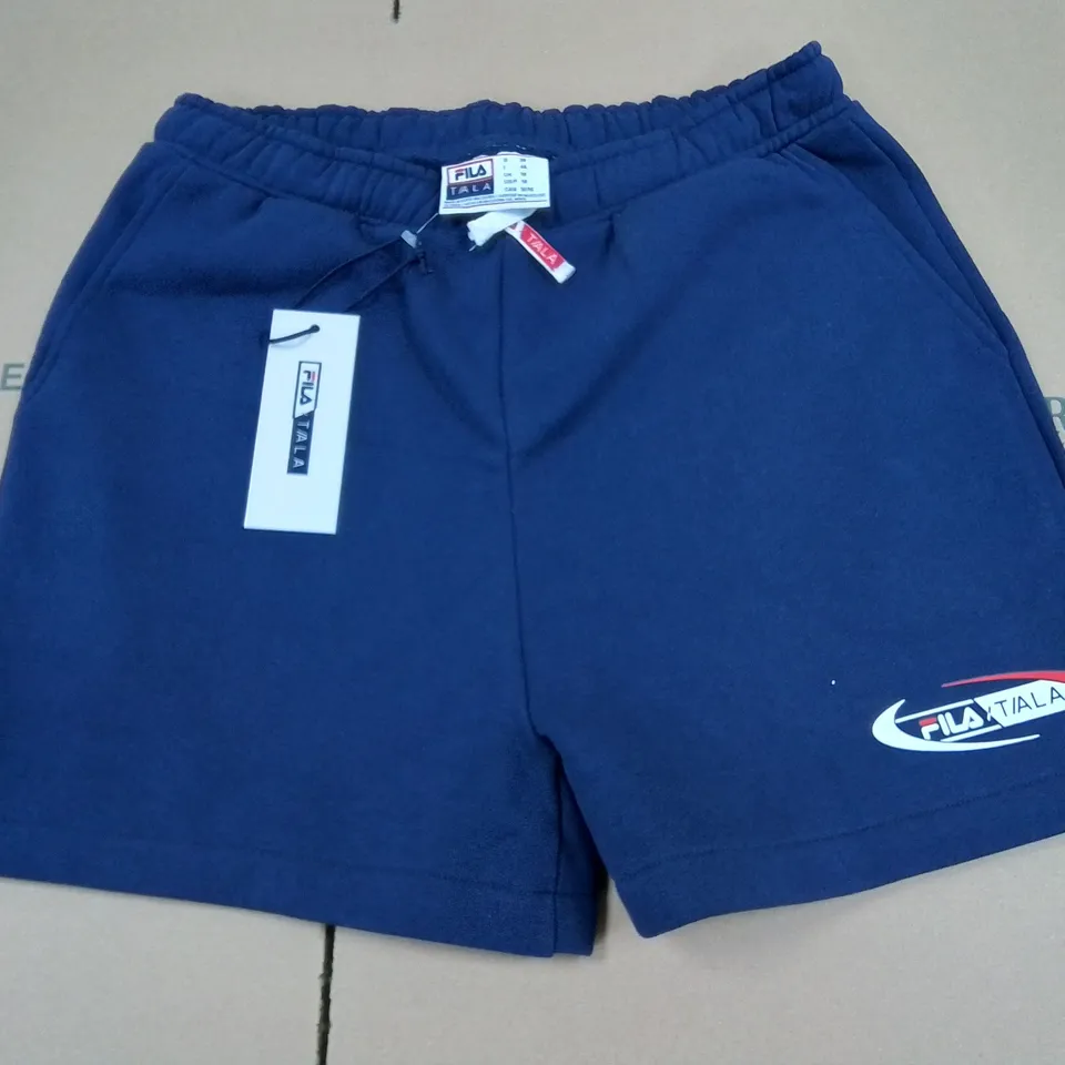 FILA TALA NAVY FLEECE SHORTS - UK M