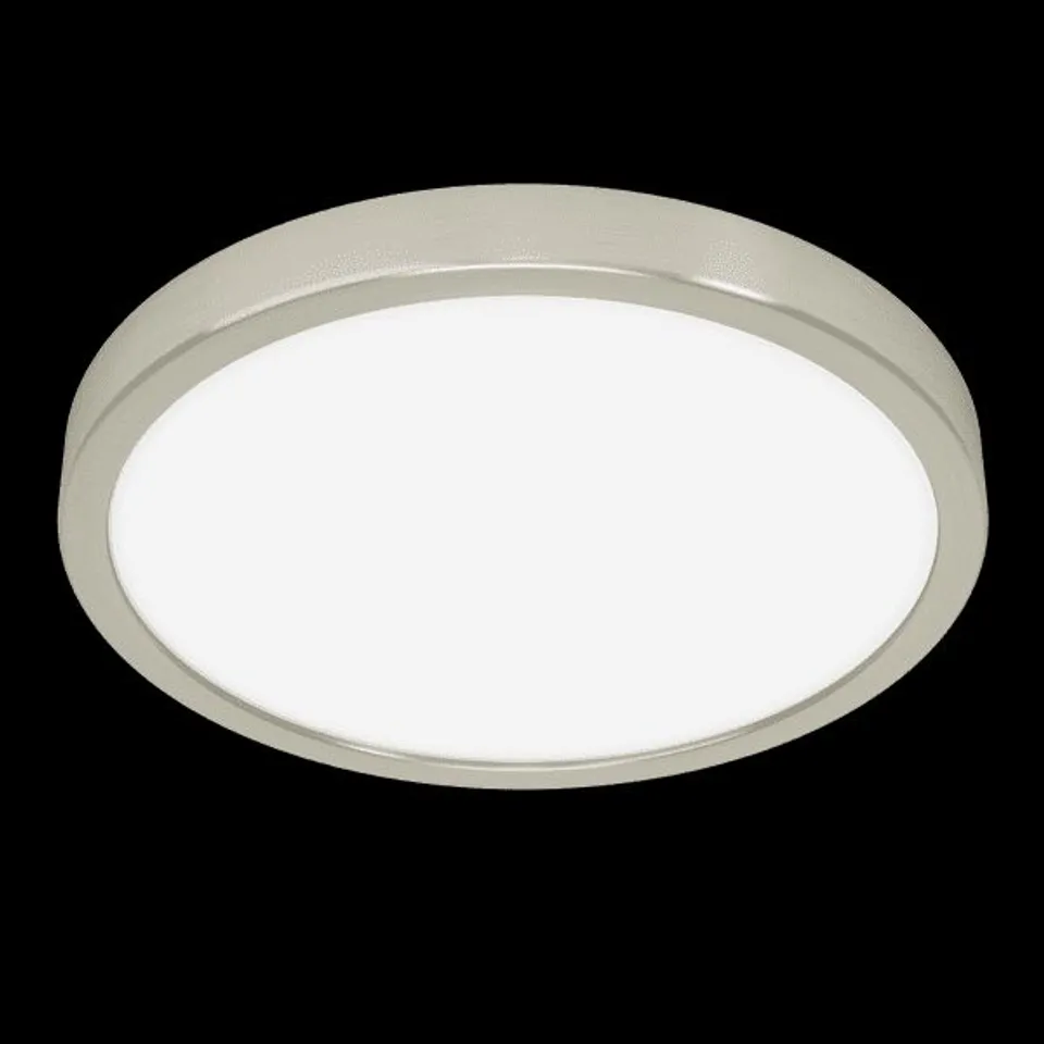 BOXED EGLO FUEVA 6 SURFACE-MOUNTED LIGHT STEEL SATIN NICKEL/PLASTIC WHITE