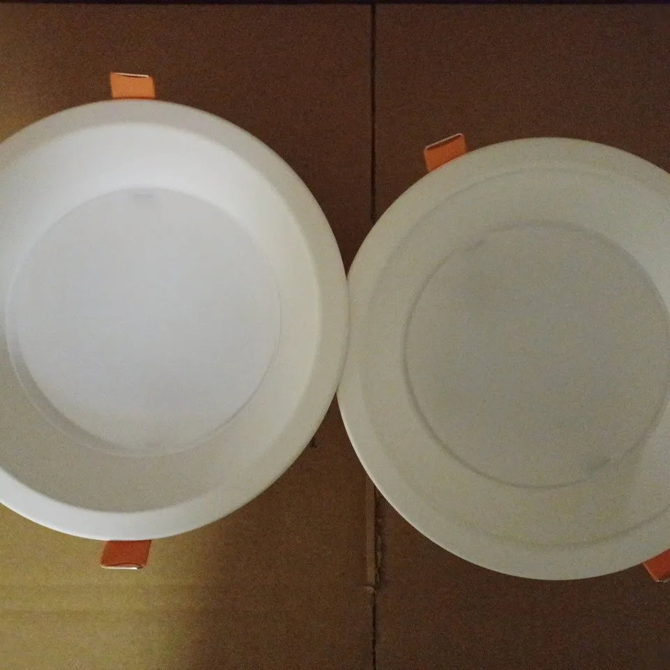 LOT OF 2 BRAND NEW 165MM ROUND LED 16W DOWNLIGHT 4K