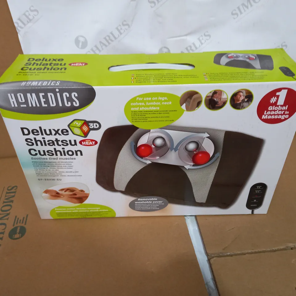 BOXED HOMEDICS DELUXE SHIATSU CUSHION