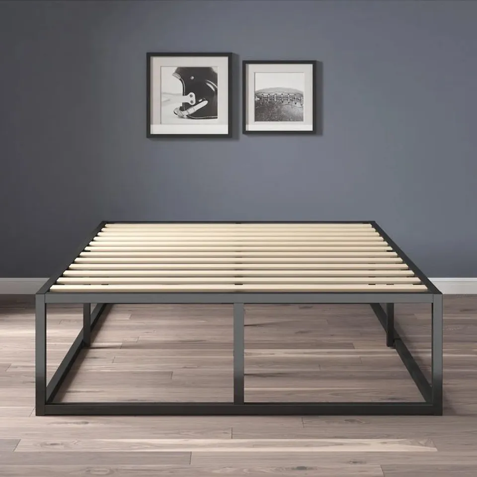 BOXED DEKKER METAL BED FRAME IN BLACK - 1 BOX