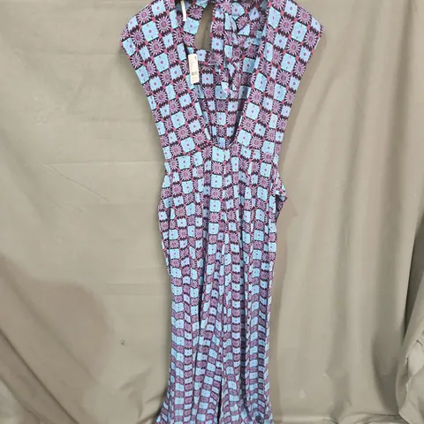 FREE PEOPLE VIBE CHECK ONE PIECE IN PURPLE/BLUE MULTI - XS