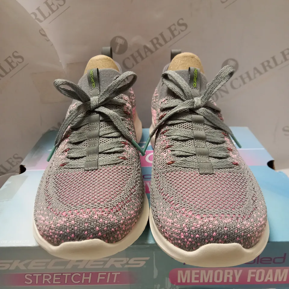 SKECHERS ULTRA FLEX GREY TRAINERS - SIZE 6
