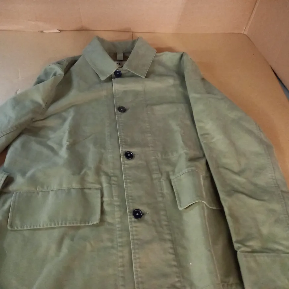 MARGARET HOWELL GREEN COTTONSHIRT - M