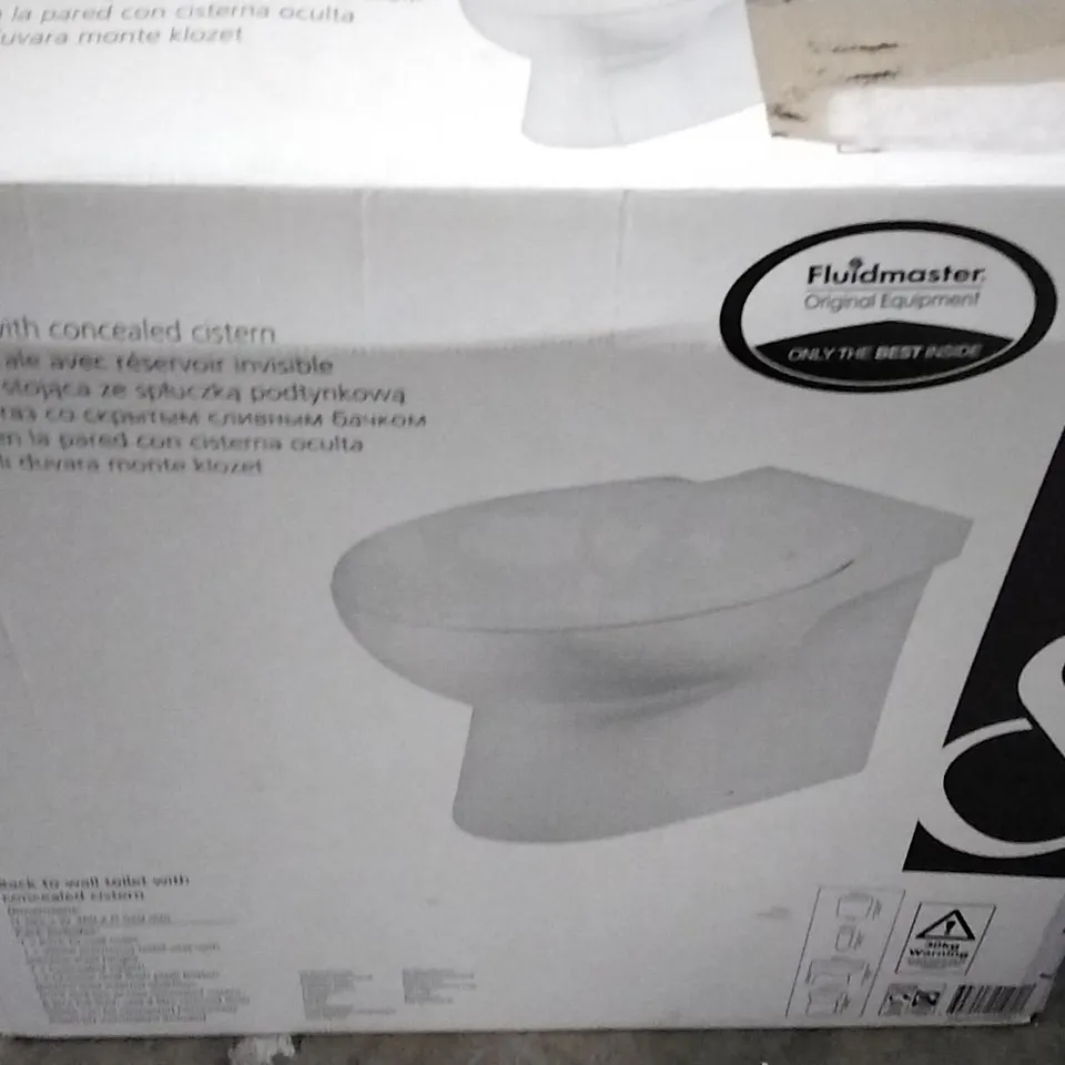 BOXED COOKE & LEWIS TYLER BACK TO WALL TOILET WITH CONCEALED CISTERN